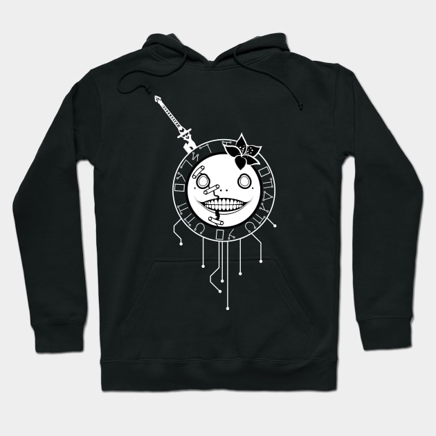 Emil (White on Black) Hoodie by SJBTees